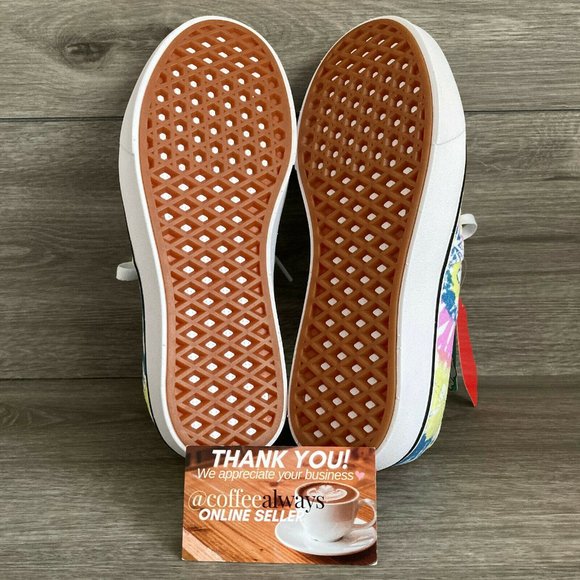Vans Comfycush Authentic Tie-Dye Orchid White Multicolor Women's NWT - Picture 9 of 9